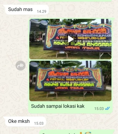 Pengiriman Papan Bunga Kelapa Gading Barat