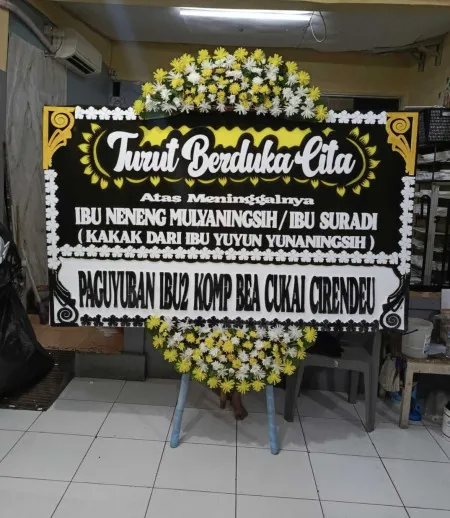 Papan Bunga Duka Kelapa Gading Barat